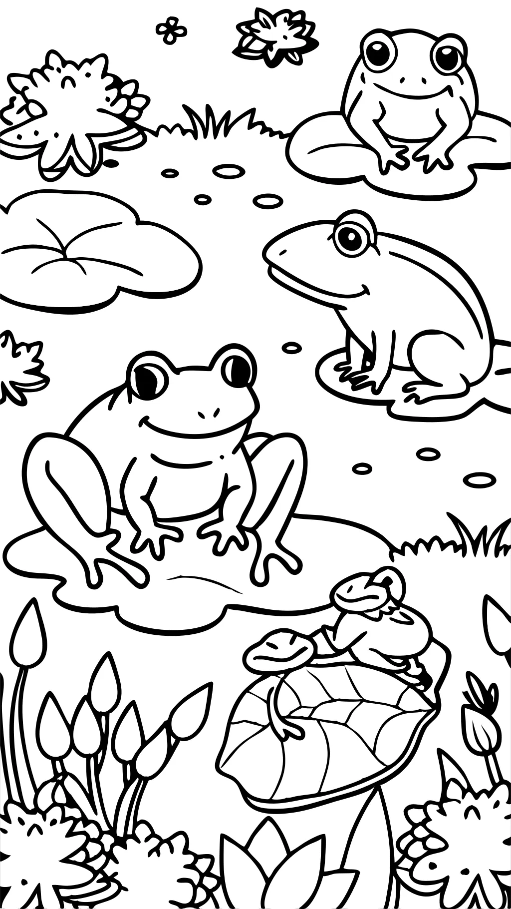 coloriages gratuits grenouilles